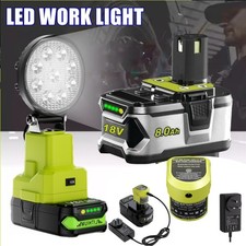 Cordless 27w Led Work Light Flashlight For Ryobi 18v One Plus Li-ion Battery