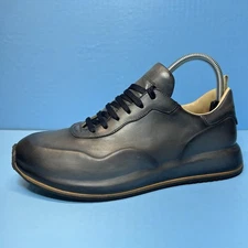 Officine Creative Race Lux 001 Burnished Leather Sneakers Shoes Blue EU 40/US 7