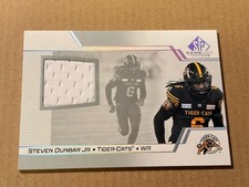 Steven Dunbar Jr. 2025 Upper Deck CFL Game Used Jersey Hamilton Tiger Cats