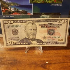 2004A $50 Grant GE 00188246* Star U.S Currency Federal Note 
