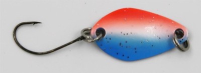EFT Trout Swift Spoon 2,2g Blue Orange Glitter Forellenköder Blinker Köder