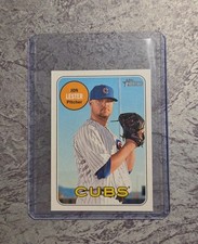 2018 Topps Heritage #43 Jon Lester Mini /100 Chicago Cubs Baseball Card