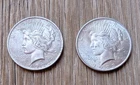 (2) 1923 Silver Peace Dollars, both very nice condition