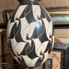 Pottery Nicaragua 11” Vase Large Birds Signed Fransisco Calero Vintage Sgraffito — photo 5