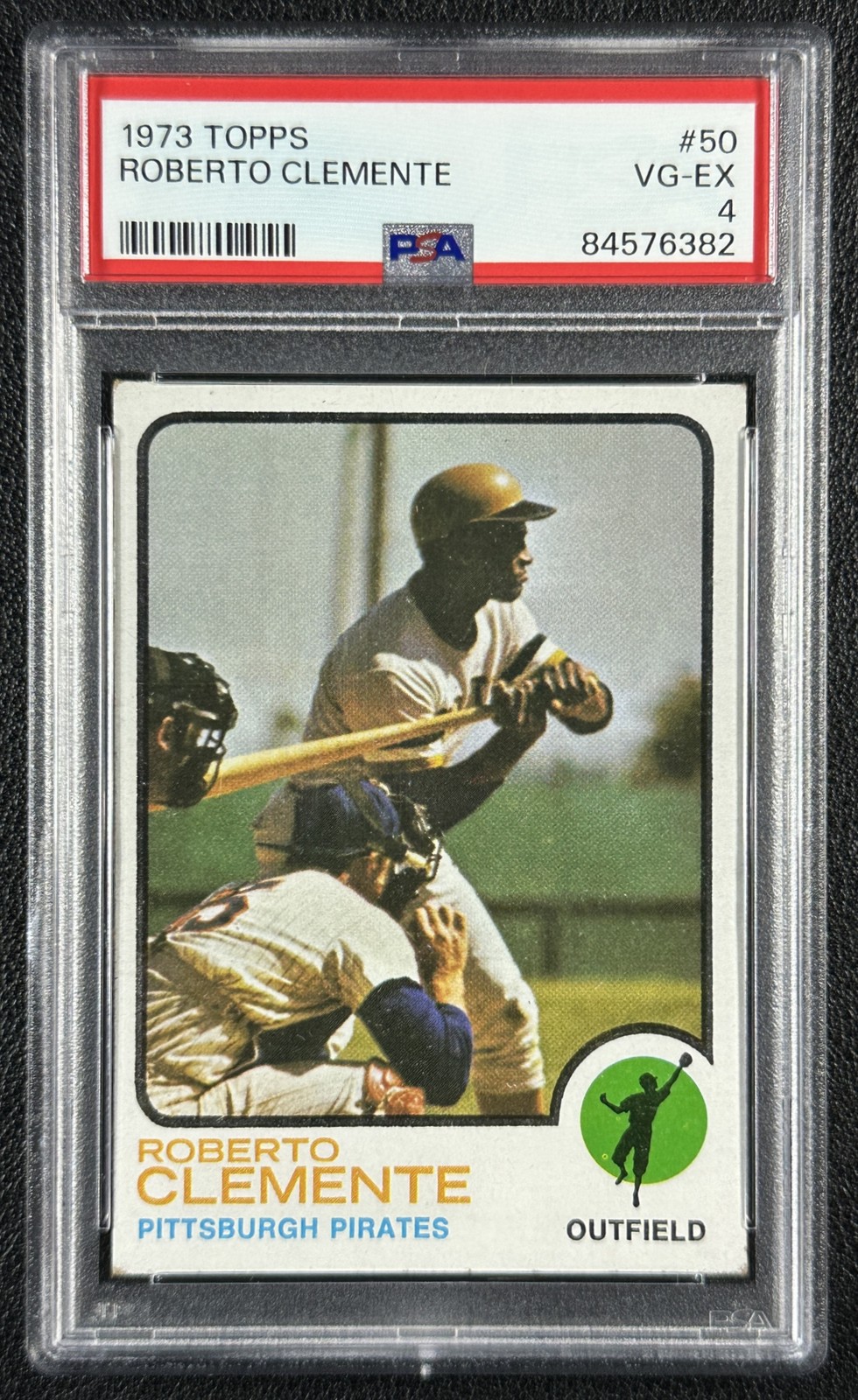 ROBERTO BOB CLEMENTE PSA 4 1973 TOPPS #50 PIRATES 6382 view 1