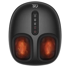 Shiatsu Foot Massager with Heat and Compression, Kneading, Rolling, Electric...