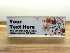 Personalised Desk Plaque Name Plate Custom Plaque Work Office - Coloured Flowers