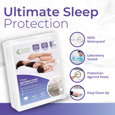Bed Bug Proof Mattress Encasement Waterproof Zippered Vinyl Cover All Sizes