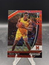 2020-21 Panini Prizm Draft Picks Basketball Rookie Red Wave Jalen Smith #70 (RC)