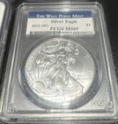 2012 W NGC MS69 ASE 1oz American Silver Eagle $1 West Point