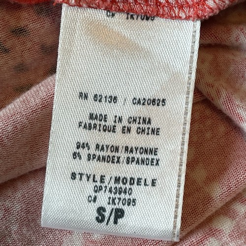 Canotta vintage Guess Jeans babydoll donna taglia S, rossa floreale, vera Y2K anni 90 - Foto 6 di 12