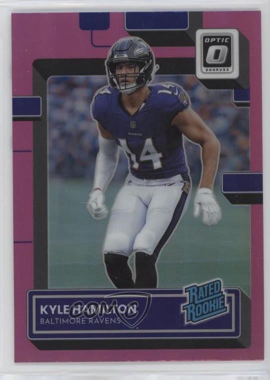 2022 Panini Donruss Optic Rated Rookie Pink Prizm Kyle Hamilton #238 1mt4