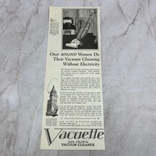 Aspiradora no eléctrica Vacuette Cleveland OH 1924 revista anuncio FL6-11