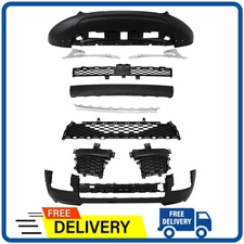 Heavy-Duty ABS Front Bumper Cover Kit Fits 2021-2023 Jeep Grand Cherokee L