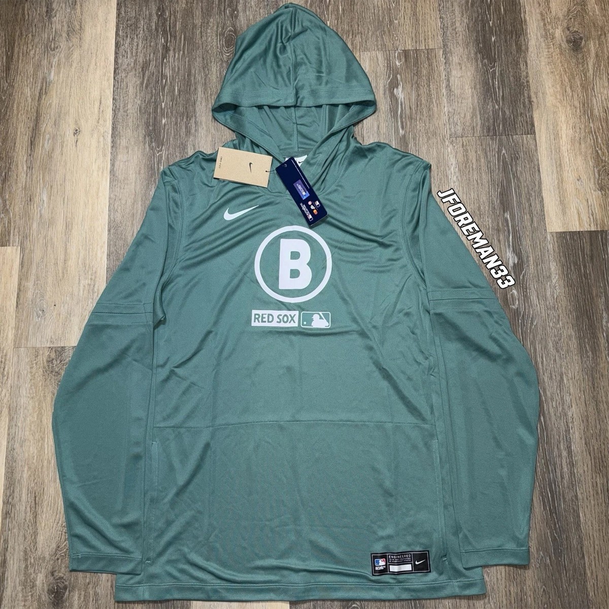 Nike Boston Red Sox Nike City Connect Hoodie Green Monster Dri-FIT
