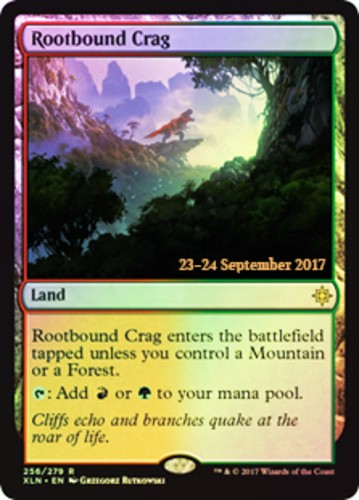 1x Rootbound Crag - Foil - Prerelease Promo NM-Mint, English Prerelease Promos M