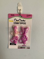 Char Charms Straw Toppers Set Of 4