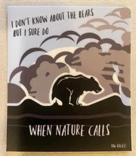 NW ROCKS!-Woods-Sticker-Pacific Northwest-Mountains-Bear-Poop-Trees-West Coast