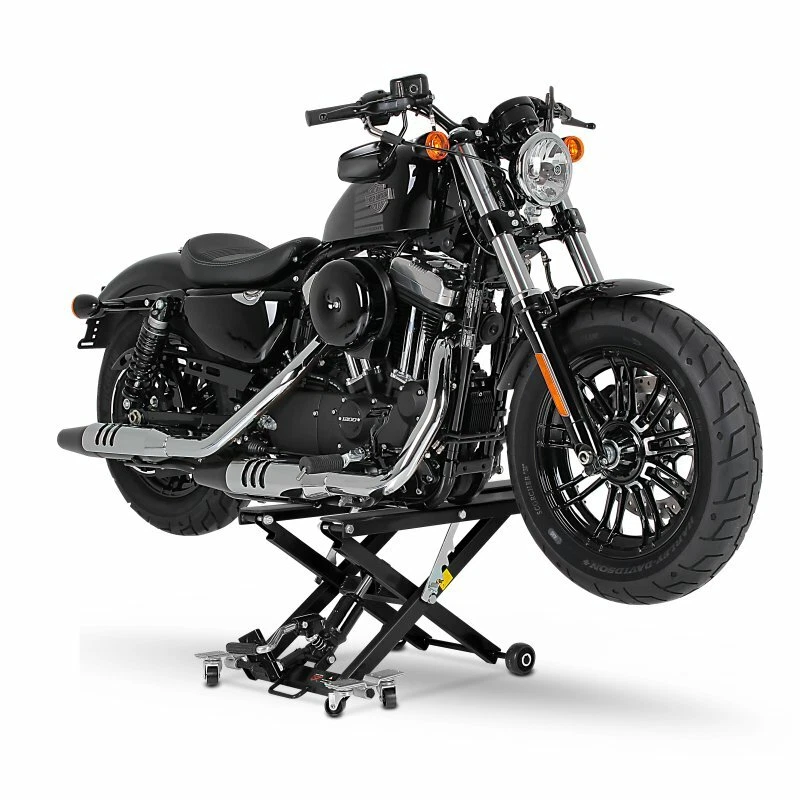 Motorrad Hebebühne XL für Chopper / Custombike schwarz Scherenheber CB14713 - Bild 2 von 4