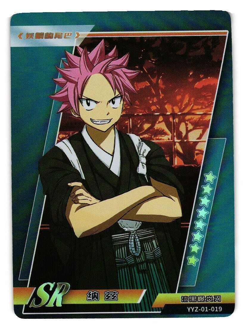 Natsu Fairy Tail Puzzle SR YYZ-01-019 Metaverse Card of God Anime