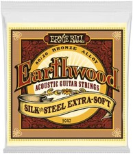 Ernie Ball 2047 Silk  Steel 80/20 Bronze Acoustic Guitar Strings 10-50 ex soft