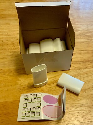 Eco-Fused Refillable Containers for Homemade Lotion, etc. Box of 8 with Labels