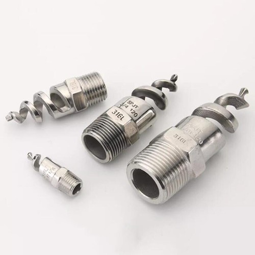 316L Stainless Steel Spiral Cone Spray Nozzle Atomizing Dedusting SPJT 1/4" - 2" - Picture 7 of 8