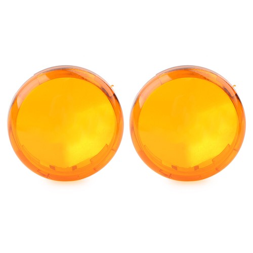 For Harley Touring Softail Dyna 2x Turn Signal Lens Light Cover Guard Amber - Picture 5 of 5