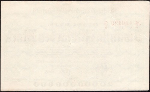 20 Milliarden Mark 1923 - Frankfurt Reichsbahn (Railway) -Series: 420229-VF-#C19 - Picture 3 of 4