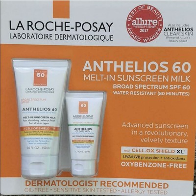 anthelios clear skin dry touch sunscreen broad spectrum spf 60