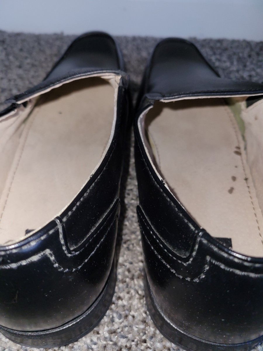 JF J.Ferrar Black Leather Slip-On Loafers JF J.Ferrar Black Leather Slip On Loafers Dress Shoes Men Sz  main image 4