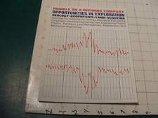 vintage booklet: 1964 HUMBLE OIL & REFINING CO. opportunities in exp. 10 pgs