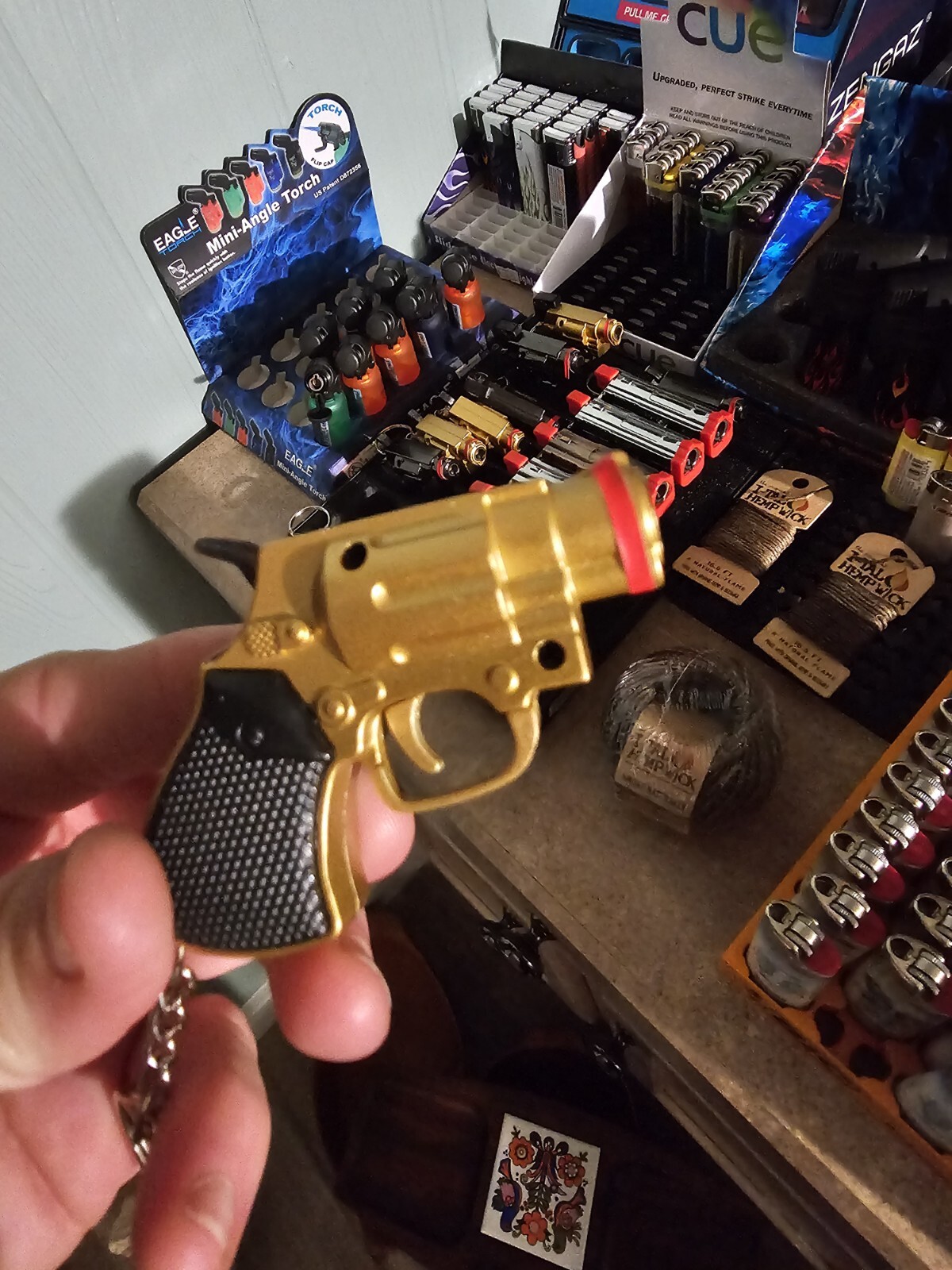357 Magnum Revolver Shaped Jet Torch Gold Color USA Made Free Shipping