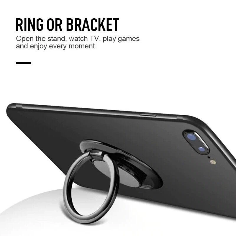 Finger Ring Holder Stand Grip 360° Rotating For Cell Phone Car Magnetic Mount - Image 2 of 4