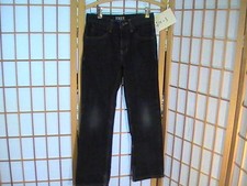 Free World Night Train Denim Dark Blue Jeans Boys Youth 26" x 24" J14-3 