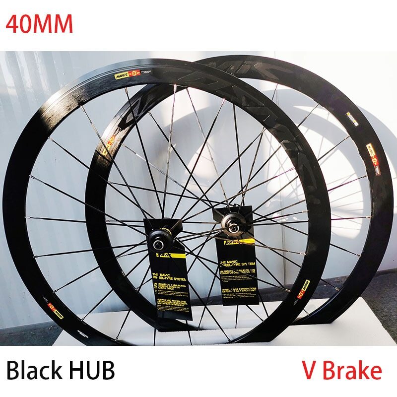 700C 40mm Road Bike Wheelset V/C Lap Brake Bicycle Clincher Wheels