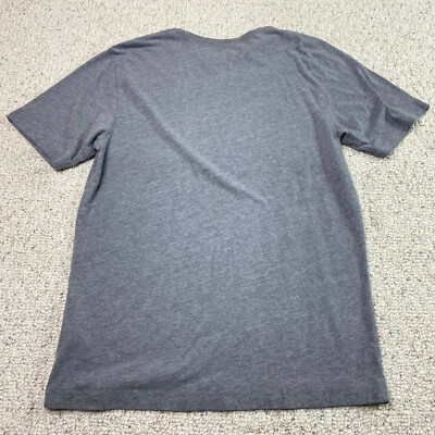 Basic Editions Mens T Shirt sz S Gray Short Sleeve Crew Neck