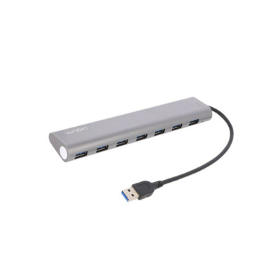 UA0308 Hub USB USB 3.0 PnP Number of Port: 7 5Gbps Mat.Go: Aluminum LOGILINK
