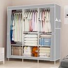 Space Saver Closet Storage Organizer Wardrobe Clothes Rack with Shelves Portable