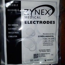Zynex Medical Electrodes 2" Round w/ leads. 40 paks of 4 plus 10 9 volt battery