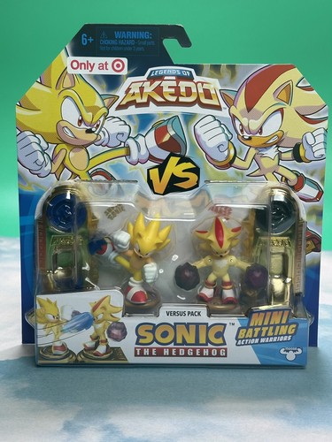 2024 AKEDO vs SONIC THE HEDGEHOG Pack Super Sonic & Shadow Figure 2 ...