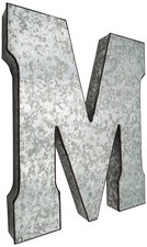 Huge 20 Metal Letter Hanging Wall Décor, Gal...