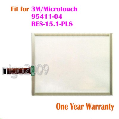 1PC new for/microtouch 95411-04, RES-15.1-PL8 touch S n glass touch panel #W10