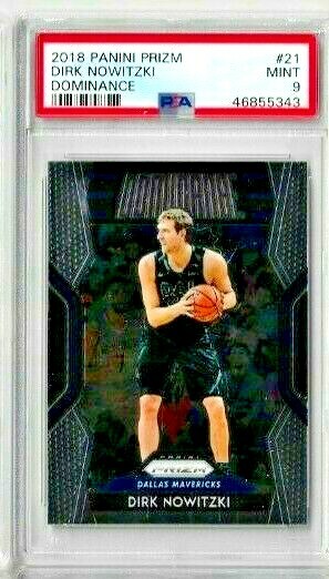2017 Panini Prizm Dirk Nowitzki Dominance PSA 9