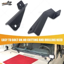 Fog LED Light Pod Side Pillar Upper Hood Mount Brackets For Toyota 4Runner 89-94