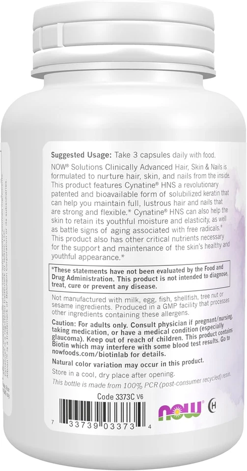 NOW Solutions, Hair, Skin and Nails, Clinically Advanced, Support with Clinic... - Image 2 of 4