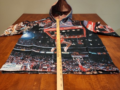 Michael Jordan Chicago Bulls Tapestry AOP Hoodie Jacket Kobe Bryant Size XL NEW - Picture 4 of 10