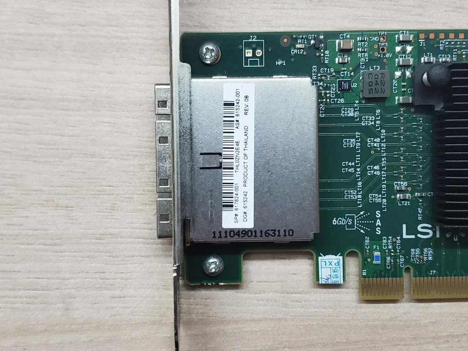 HP 9200-8E-HP IT 9200-8E 614988-b21 617824-001 6GB SAS 2-PORTS PCI-EXT CARD - Bild 3 von 4