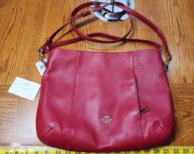 NWT COACH F35809 Isabella Women s Classic Red Leather Crossbody Bag ($350)