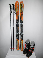 VÖLKL " RACETIGER " SKI JUNIOR ALLROUND CARVER 130 CM + SKISCHUHE GR.: 39 IM SET